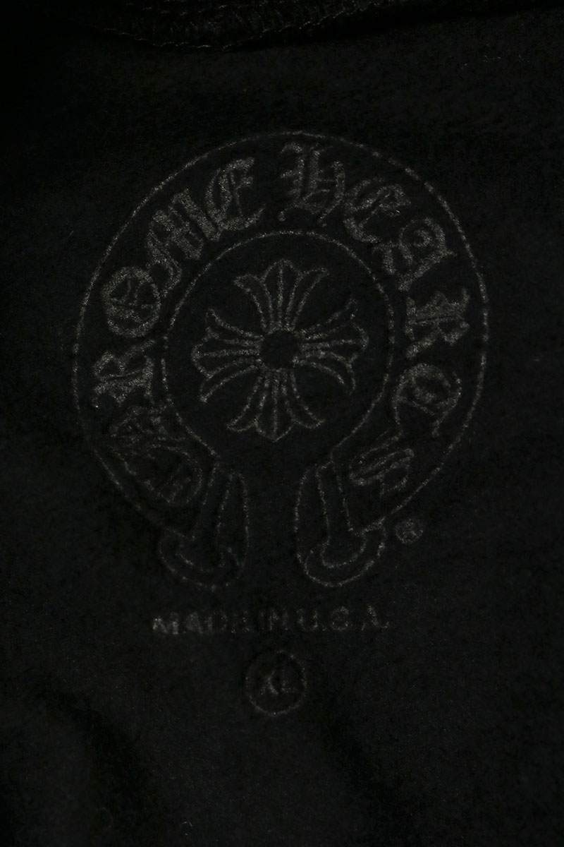 Chrome Hearts Floral Arch Logo Pullover Hoodie Black Size XL