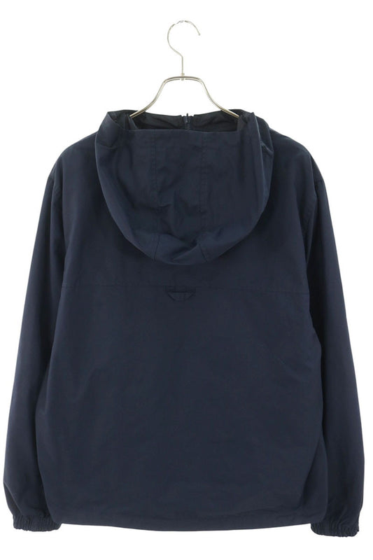 LOUISVUITTON Monogram Reversible Nylon Hoodie Navy Size 50
