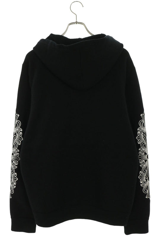Chrome Hearts U LIFE SENTENCE Floral Zip Hoodie Black Size L
