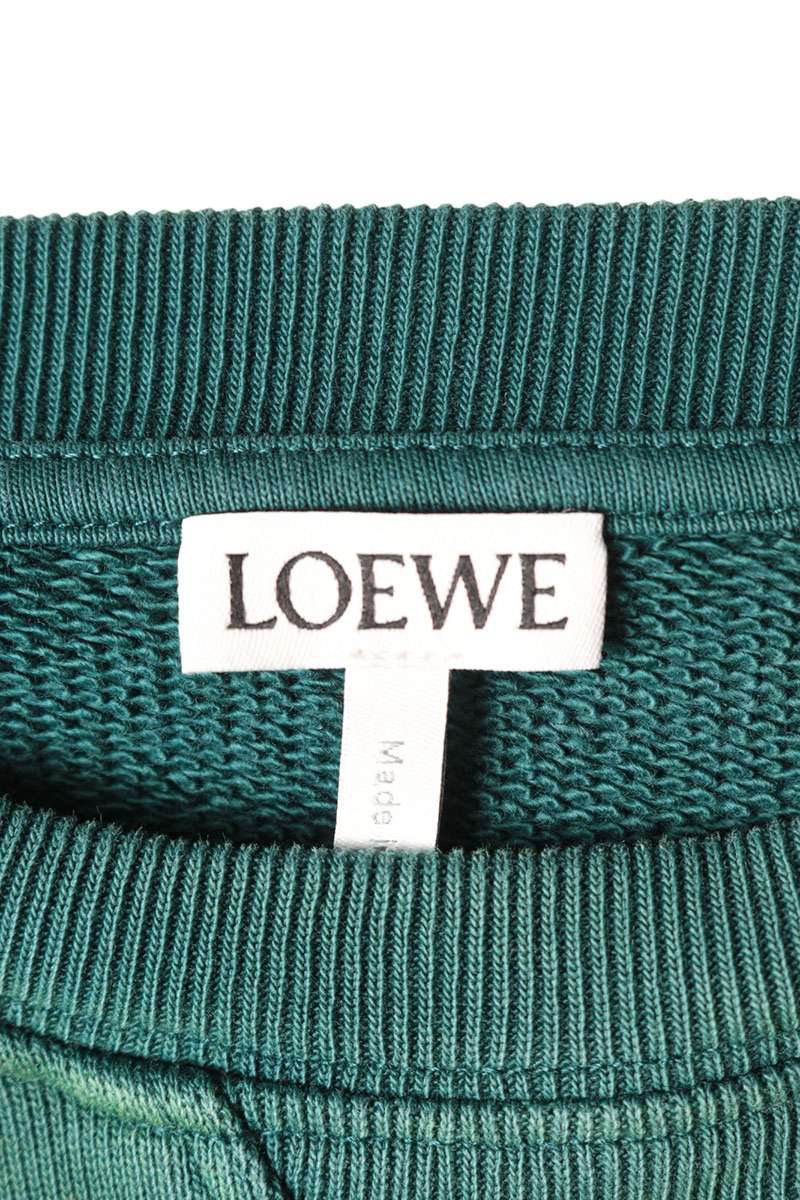 LOEWE 25SS Relaxed Fit Sweatshirt Green Size M