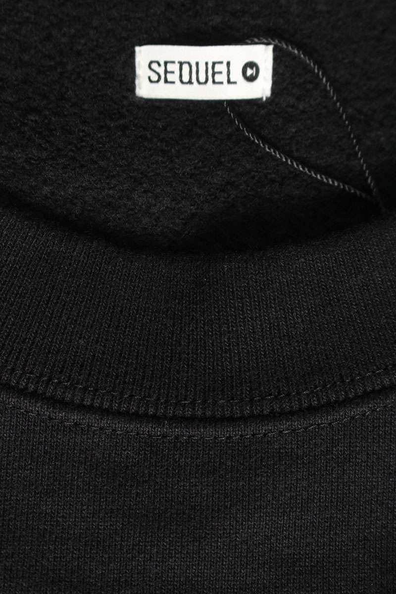 SEQUEL 24AW Simpsons Print Cotton Sweatshirt Black Size M