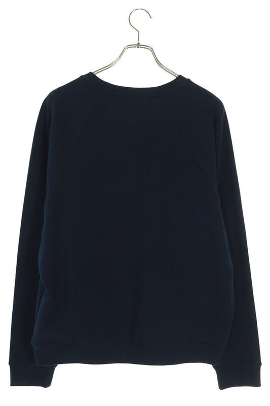 CELINE 25AW Logo Patch Cotton Sweatshirt Navy Size XL