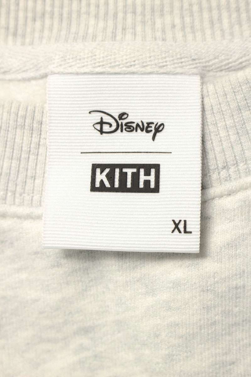 KITH Goofy Classic Logo Crewneck Light Gray Cotton Size XL