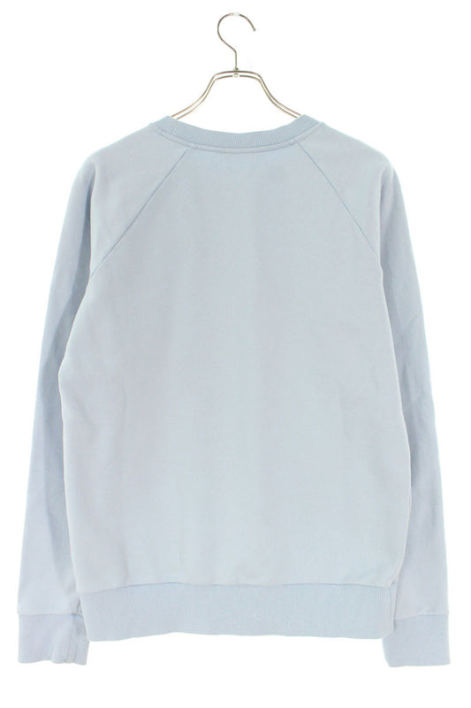 Balmain Logo Print Crewneck Sweatshirt Blue Size S