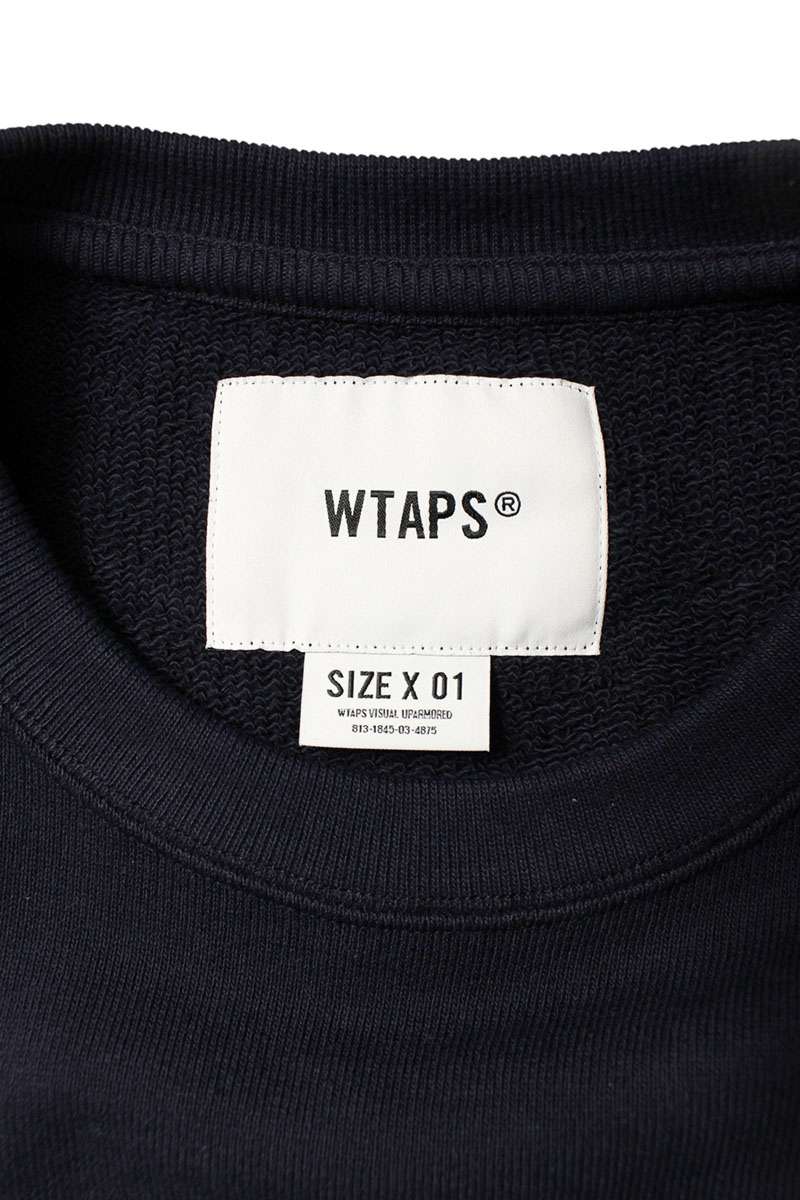 Wtaps 23SS Logo Print Sweatshirt Blue Size S