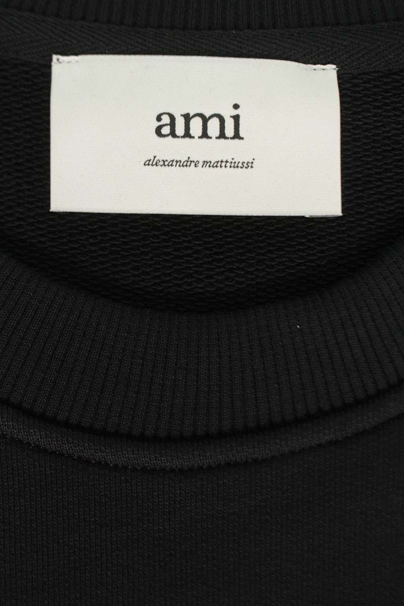 AMI 26SS Embroidered Sweatshirt Black Size L