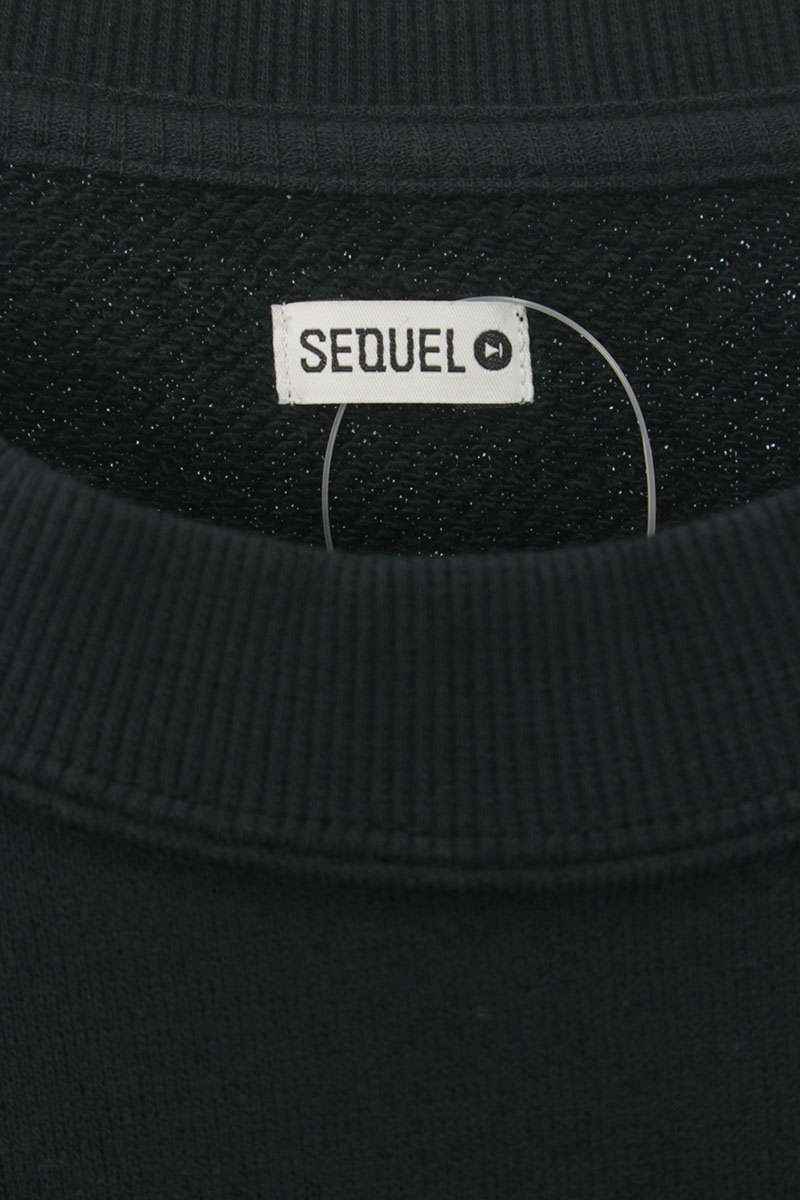SEQUEL 24AW Snow White Print Sweatshirt Black Size M