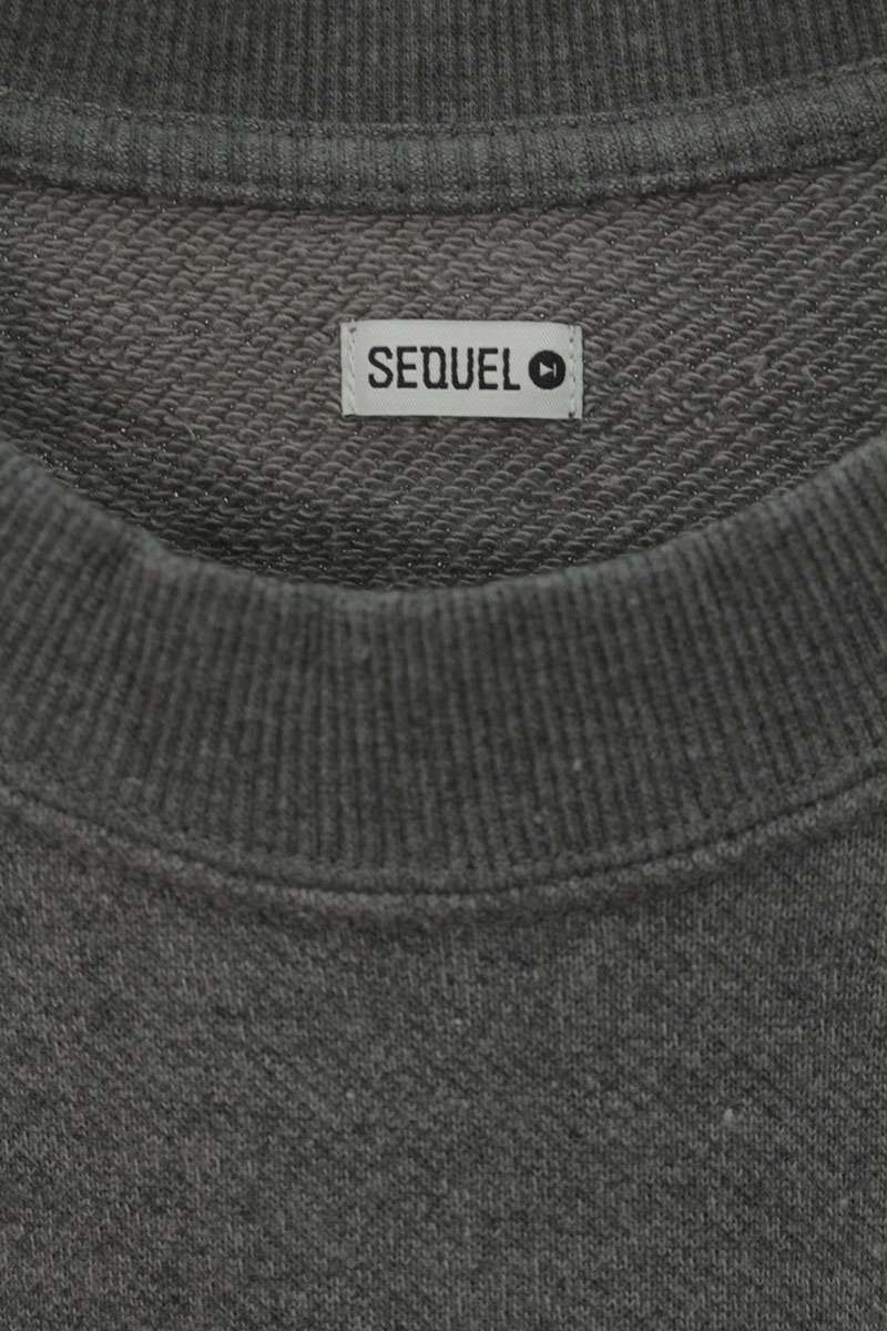 SEQUEL 25SS Logo Print Sweatshirt Gray Gray 25SS-CS Size L