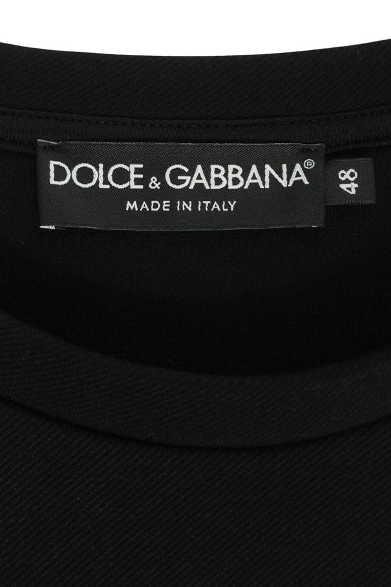 DOLCE & GABBANA DG Logo Embroidered Sweatshirt Black Size M