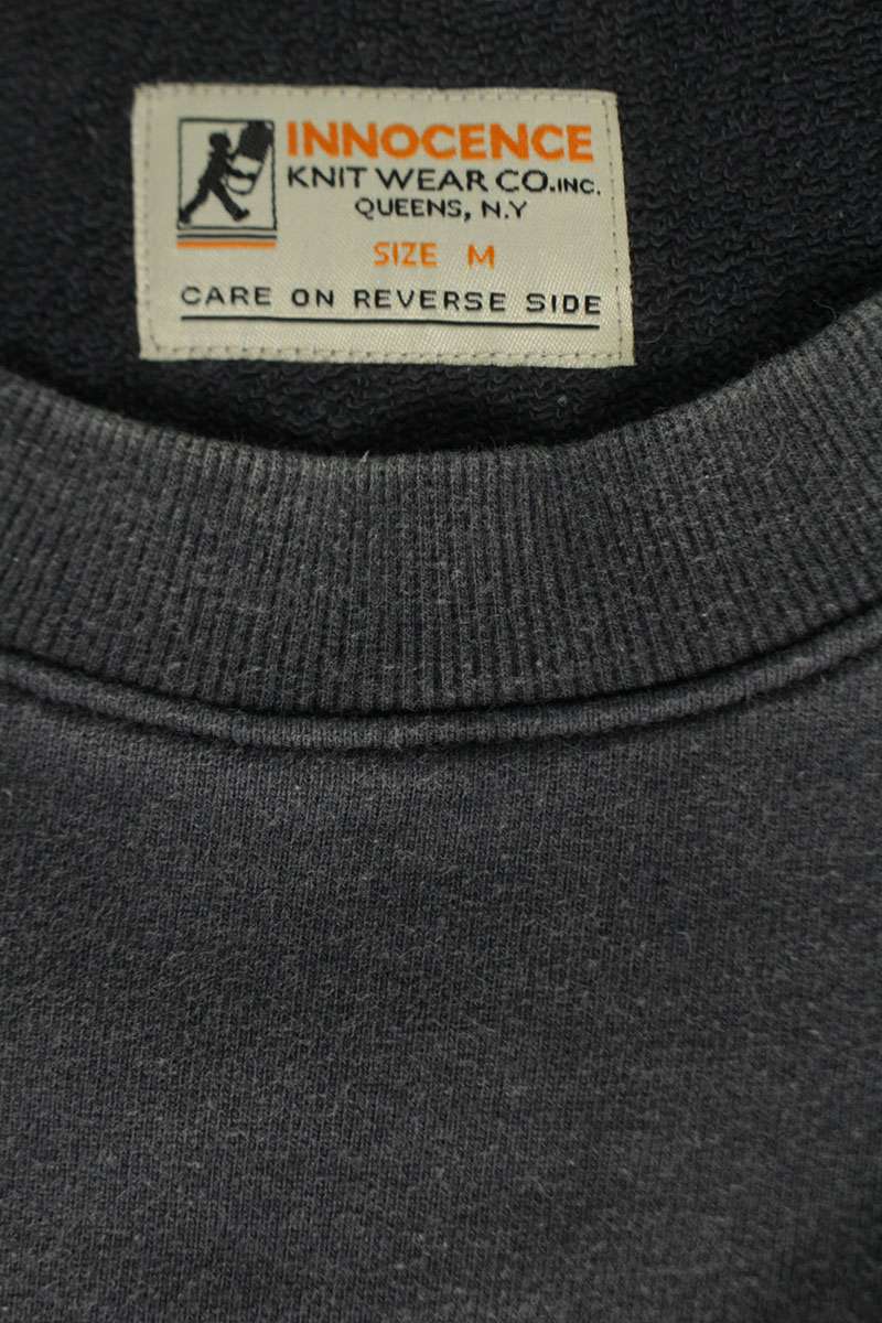 INNOCENCE NY 22SS Logo Embroidered Cropped Sweat Size M