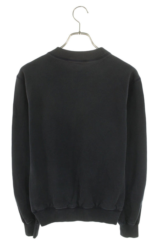 DOLCE & GABBANA Tape Logo Cotton Sweatshirt Navy Red Size S
