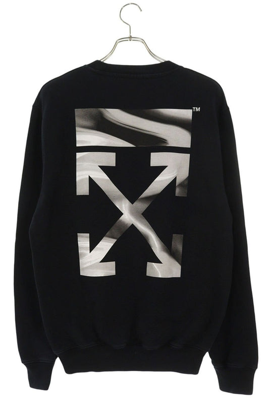 OFF-WHITE Back Arrow Cotton Blend Sweatshirt Black Size S
