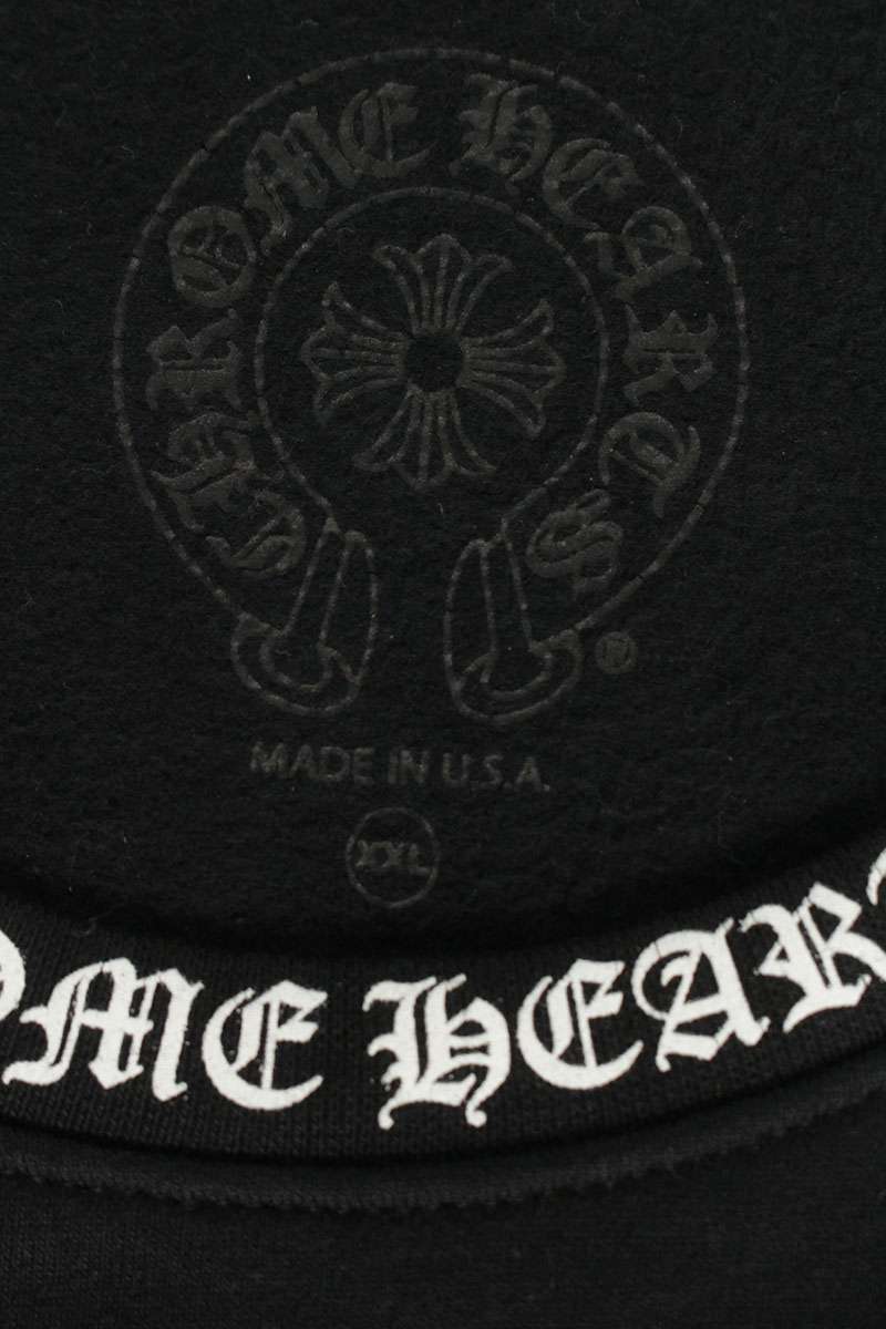 Chrome Hearts Neck Logo Print Crewneck Sweatshirt Size XXL
