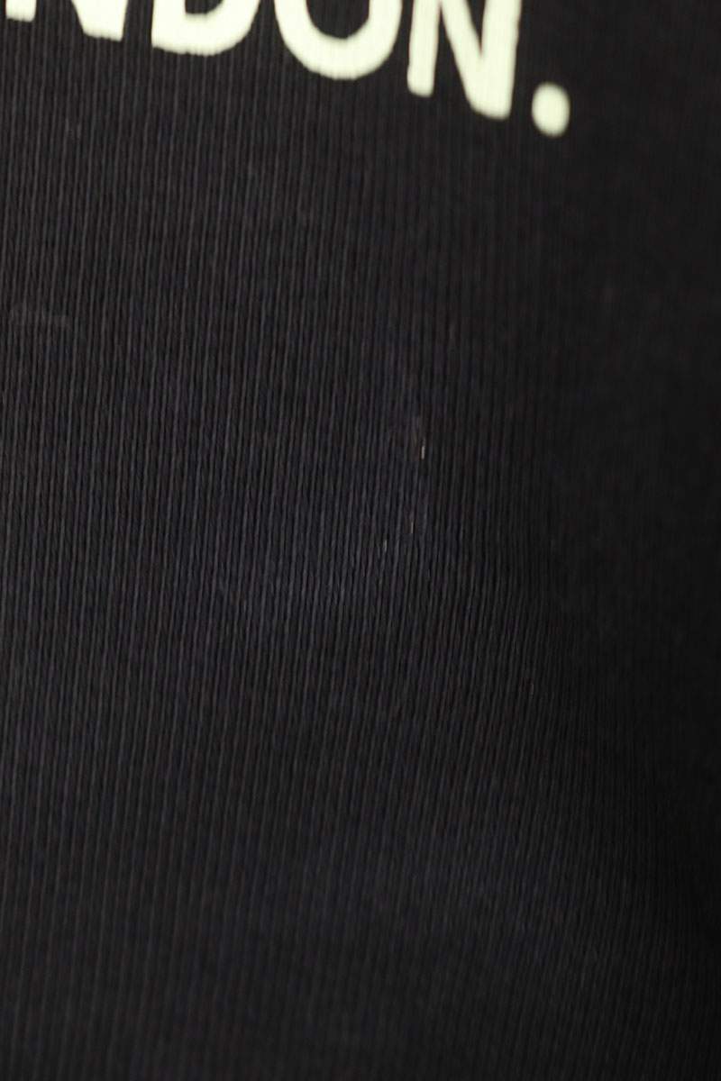 Martine Rose Polo Neck Crew Black Cotton Size M