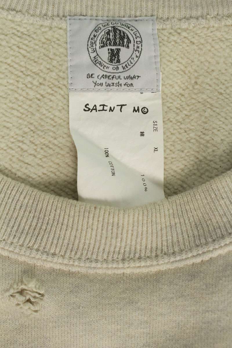 Saint Michael Vintage Sweatshirt White Size XL