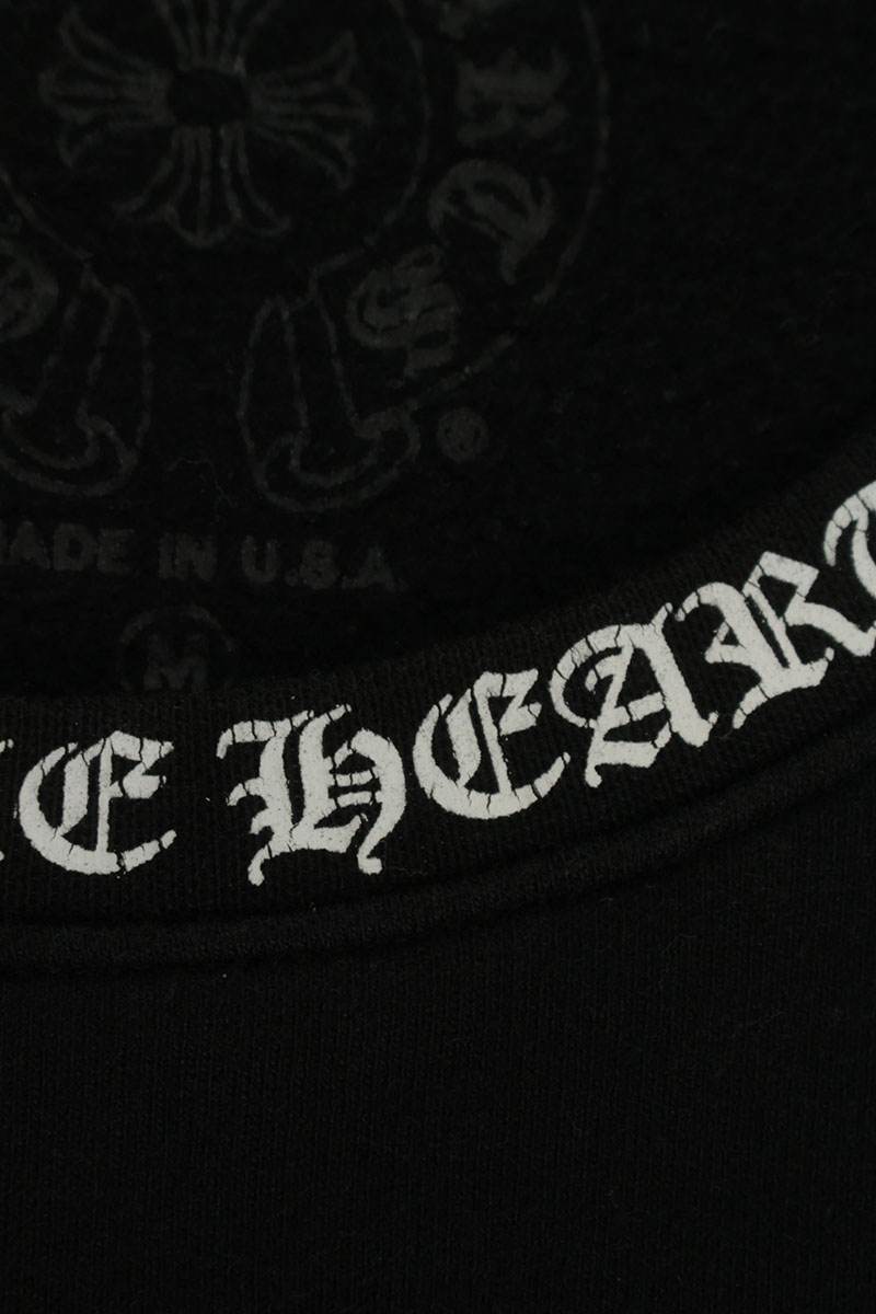 Chrome Hearts SWTSHRT PLVR Neck Logo Print Sweatshirt Size M