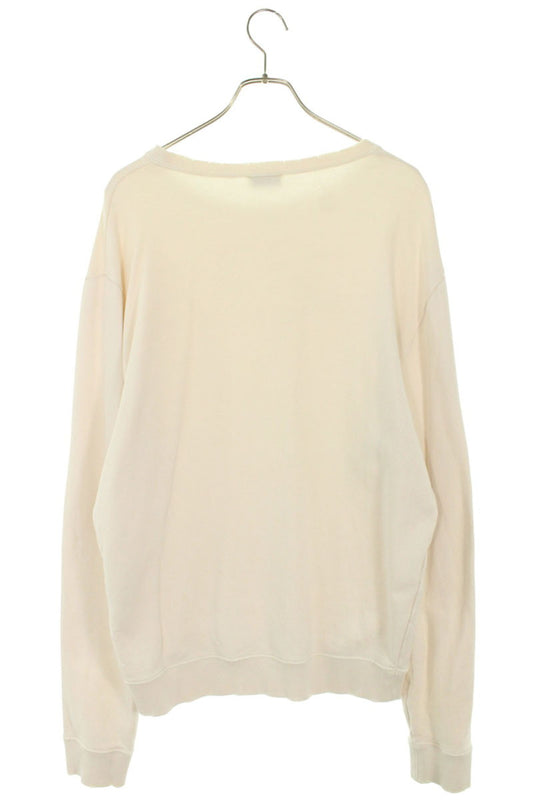 Saint Laurent Paris 18SS Logo Print Sweatshirt Beige Size L