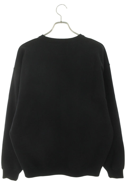 WTAPS 26SS Black Cotton Front Logo Sweatshirt Size XL