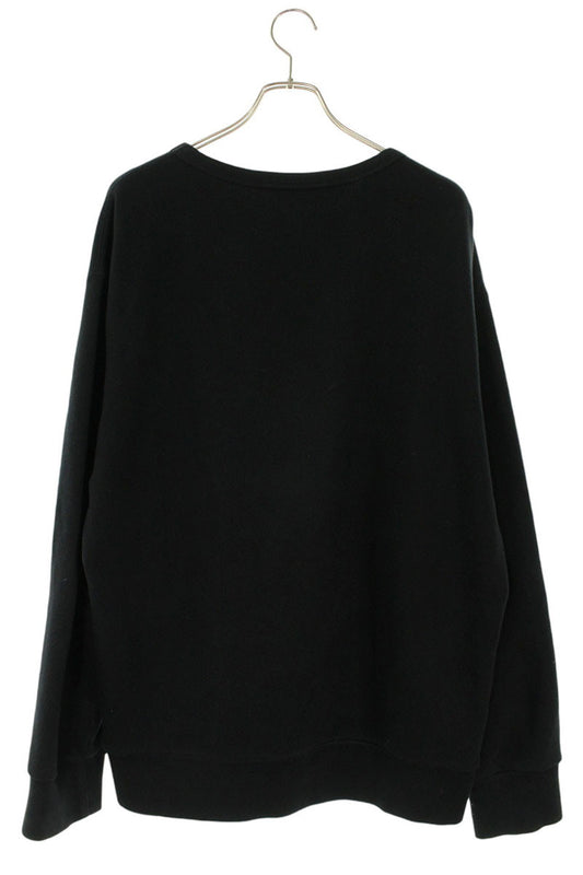 GUCCI Logo Print Cotton Sweatshirt Black/Red Size L