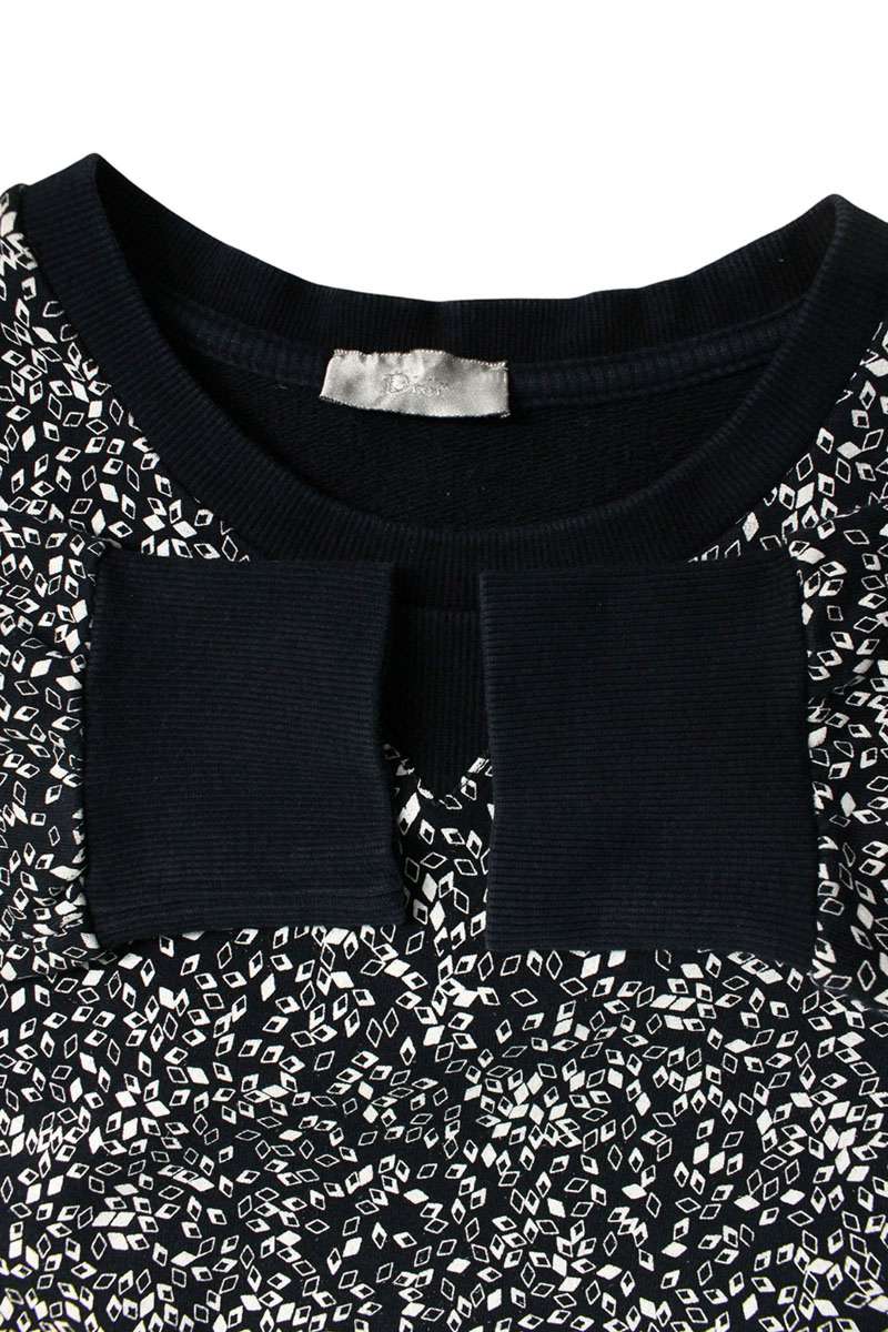 Dior HOMME 08SS Diamond All-Over Sweatshirt Black Size XS