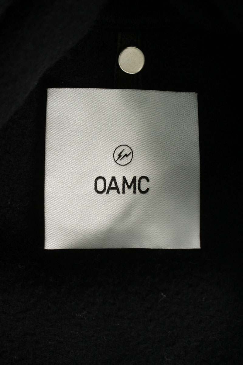 OAMC x Fragment Design Logo Print Sweatshirt Black Size S