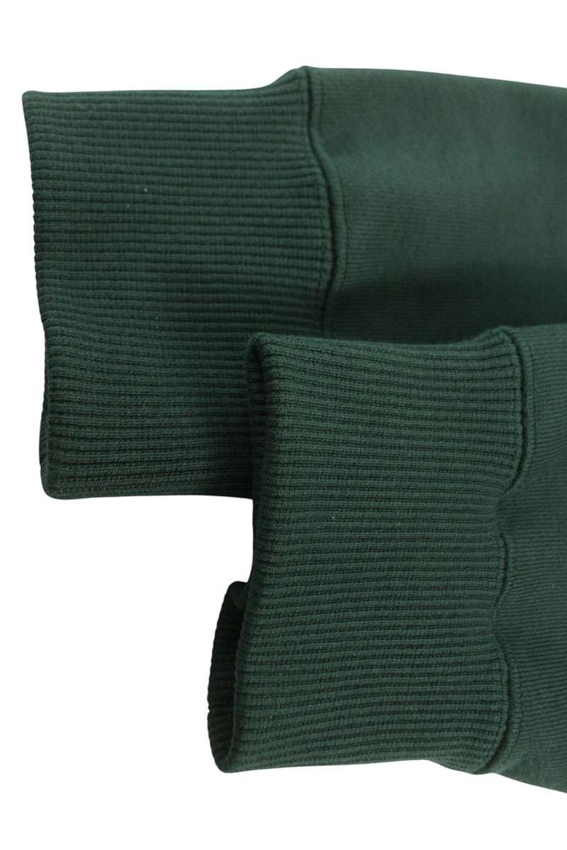 DIOR 26SS Cotton Zip Neck Sweatshirt Green Size S