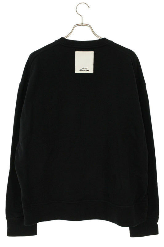 JILSANDER Patchwork Front Design Sweatshirt Black Size M