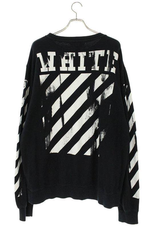 OFF-WHITE Caravaggio Front Sweatshirt Black/White Size L