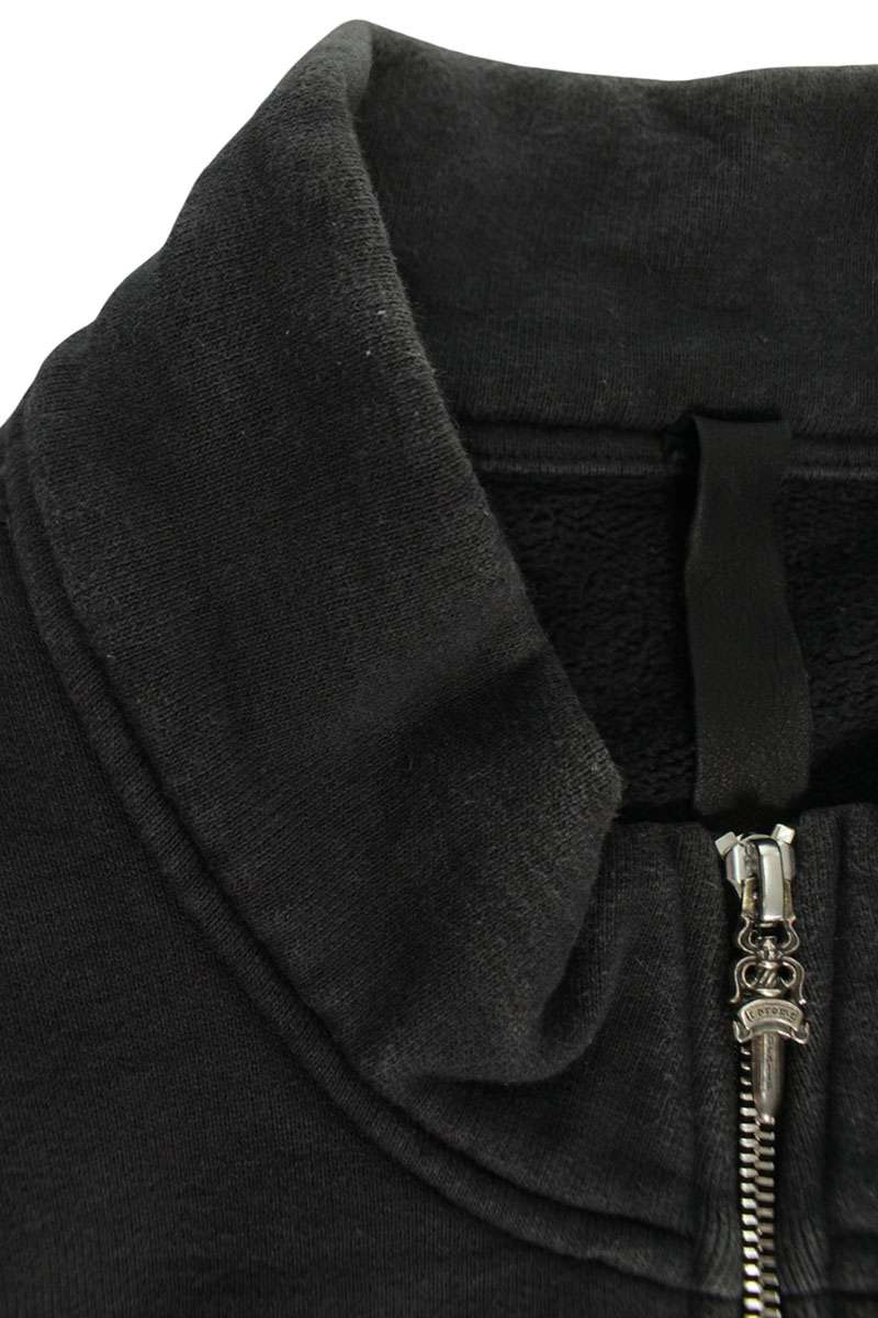Chrome Hearts Y NOT Cross Patch Dagger Half Zip Size L