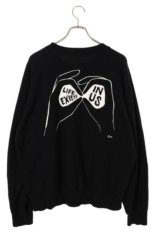 Sacai Geoff Embroidery Crewneck Sweatshirt Black Size XL