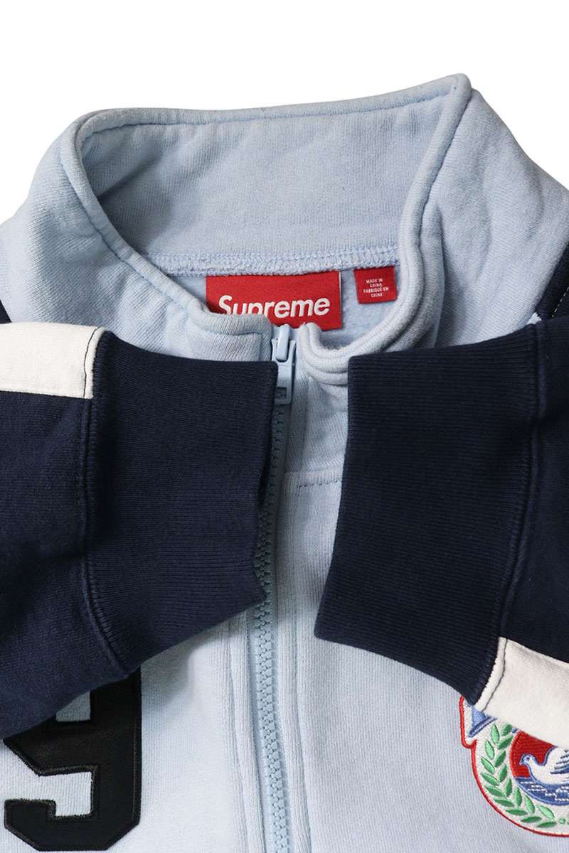 SUPREME 24SS Equipe Half Zip Sweatshirt Blue/Navy Size L