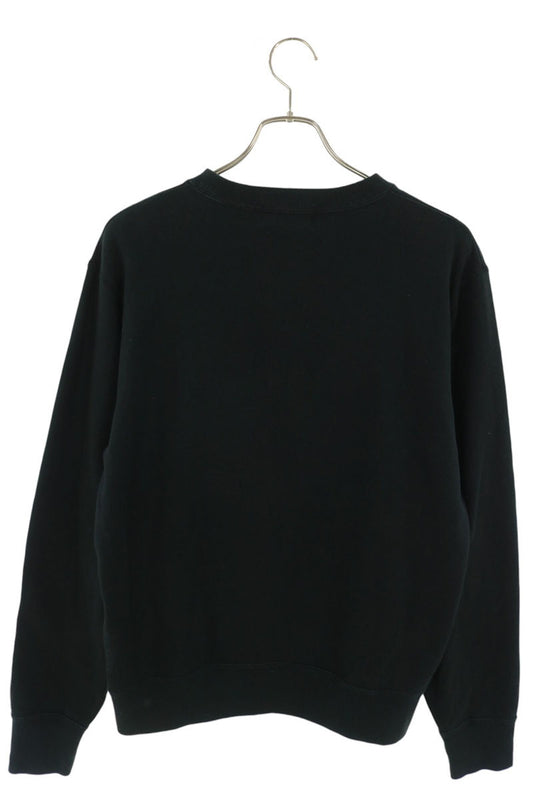 A BATHING APE Logo Patch Crewneck Sweatshirt Black Size L