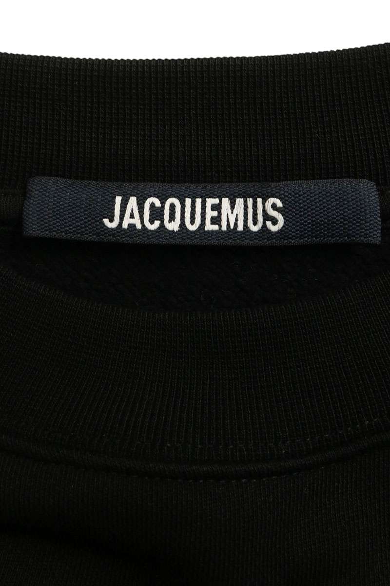 JACQUEMUS 245JS206-2036 Logo Sweatshirt Black Size M