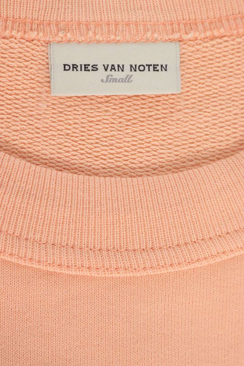 DRIES VAN NOTEN Oversized Crewneck Sweatshirt Pink Size S