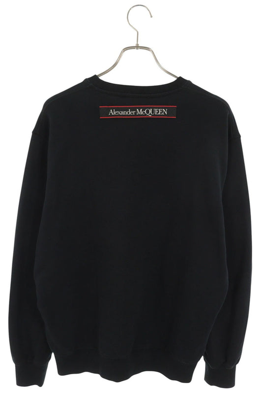 Alexander McQUEEN Embroidered Logo Sweatshirt Black Size M