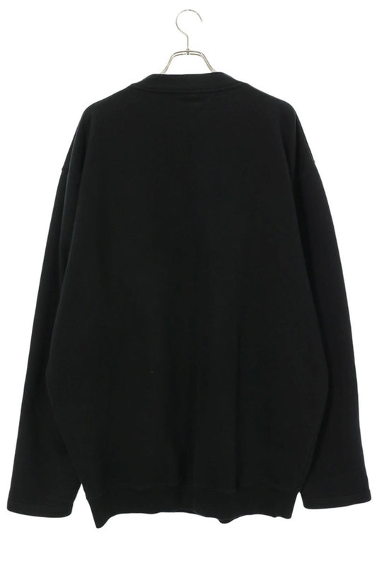 VETEMENTS 17AW Baseball Logo Sweatshirt Black Size M