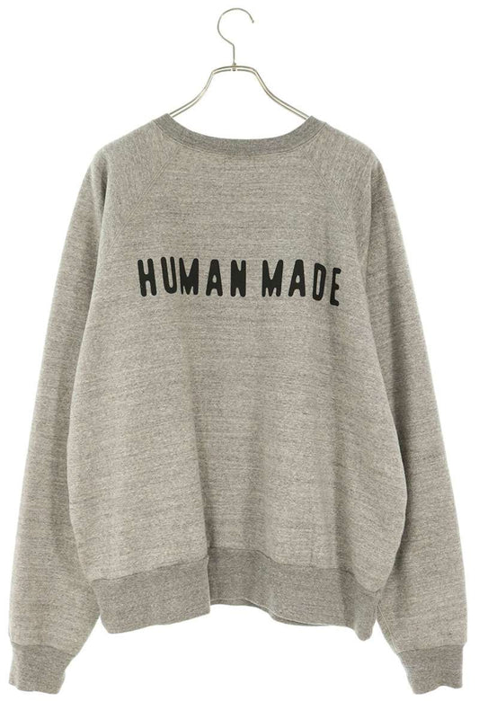 HUMAN MADE Heart Logo Patch Crewneck Sweatshirt Gray Size XL