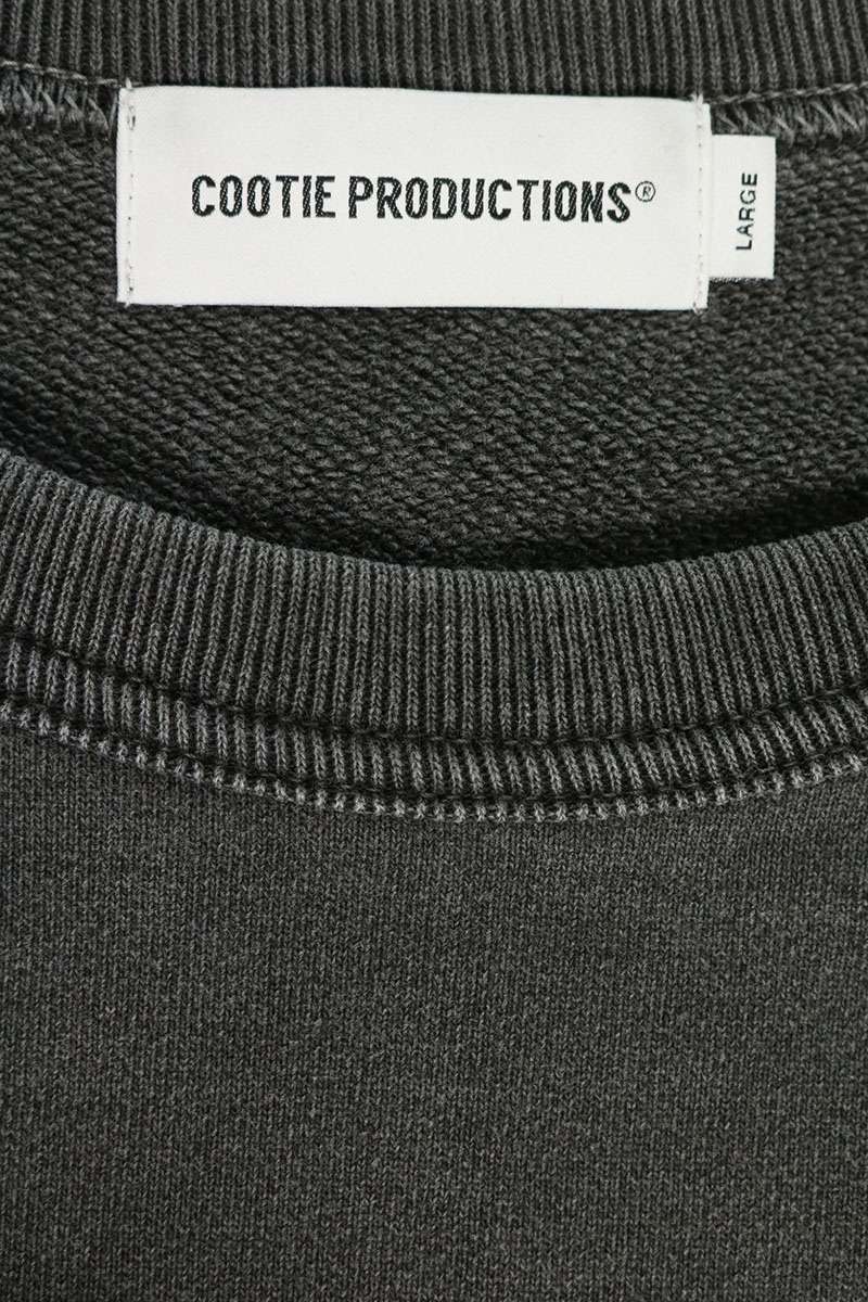 COOTIE Pigment Dyed Crewneck Sweatshirt Gray Size L