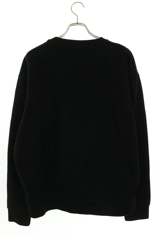 PRADA Triangle Logo Technical Cotton Sweatshirt Black Size L