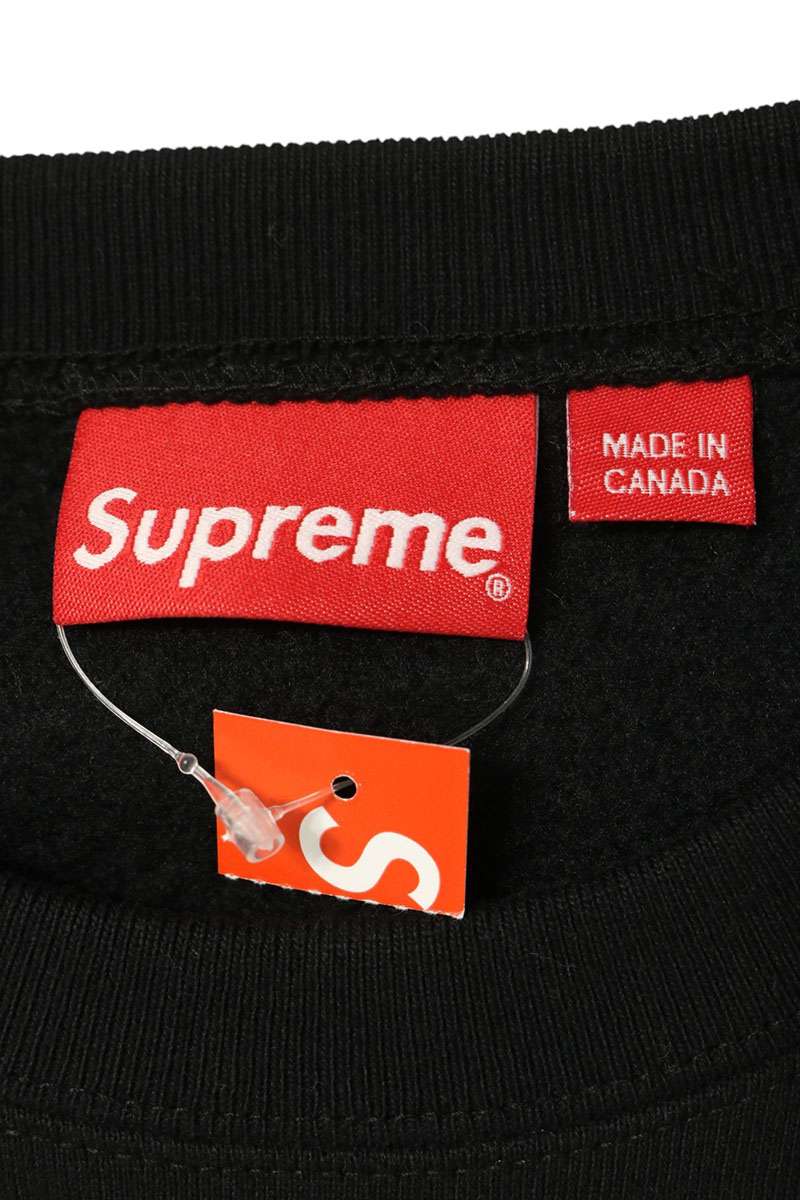 SUPREME 22AW Box Logo Crewneck Sweatshirt Black Size L