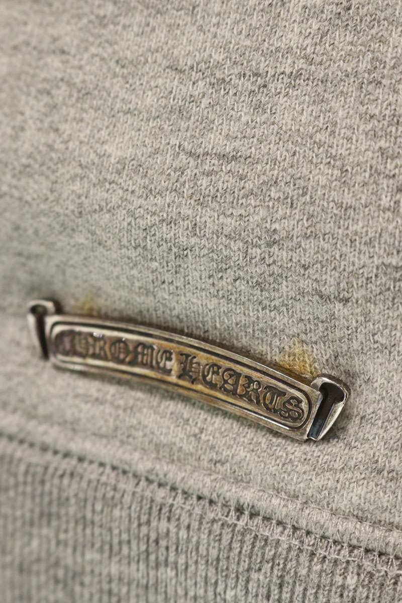 Chrome Hearts Gray Back CH Embroidered Sweatshirt Size M