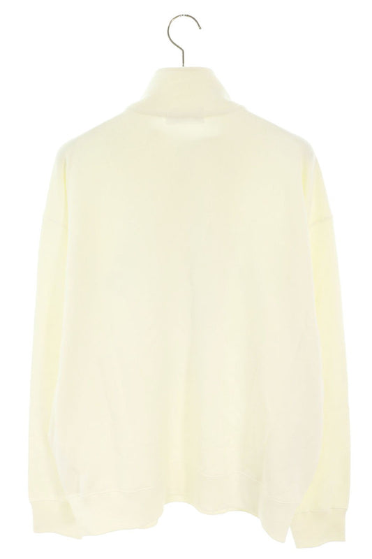 Bape A BATHING APE Logo Half-Zip Sweatshirt Off-White Size L