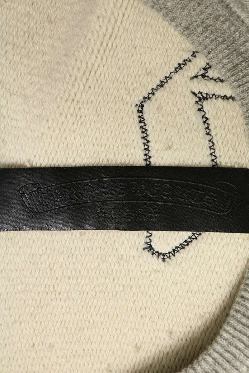 Chrome Hearts 7-11 Crew Back CH Cotton Sweatshirt Size L