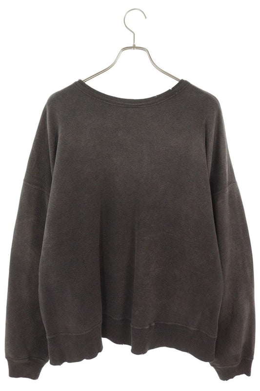 SAINT MICHAEL Vintage Bone Print Sweatshirt Black Size XXL