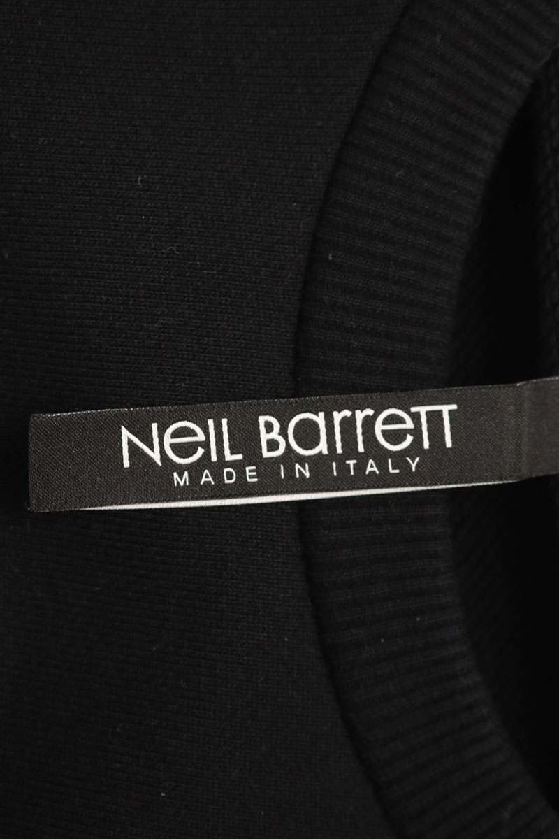 Neil Barrett Thunder Print Crewneck Sweatshirt Black Size M