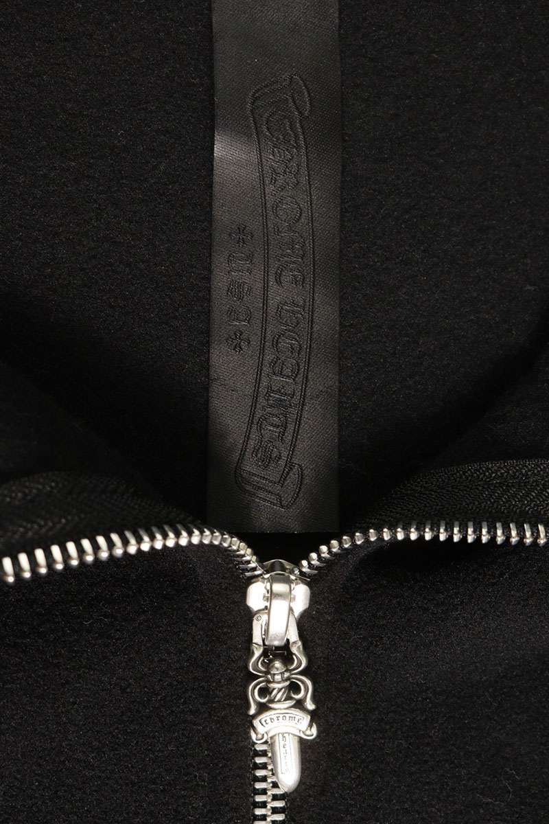 Chrome Hearts YKT U TARDY SWEEP CH Fleece Half-Zip Sweatshirt Size M