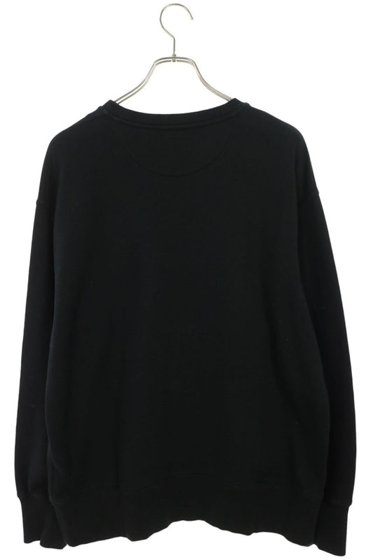 VALENTINO Logo Print Crewneck Sweatshirt Black Size M