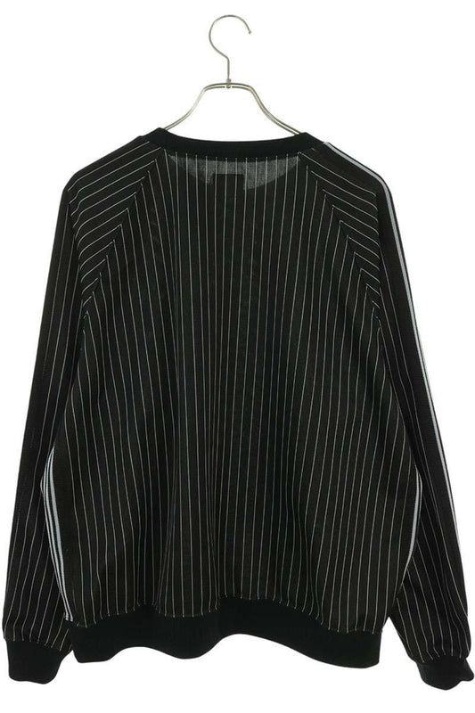 Needles Polyester Stripe Sweatshirt Black Size L