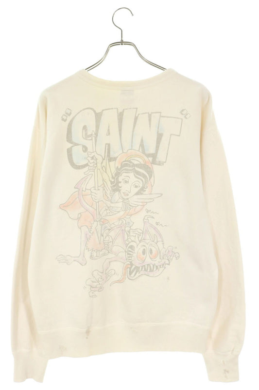 SAINT MICHAEL 21SS Graphic Crewneck Sweatshirt Size M