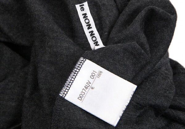 Mademoiselle NON NON Wool Jersey Vest Charcoal Size M
